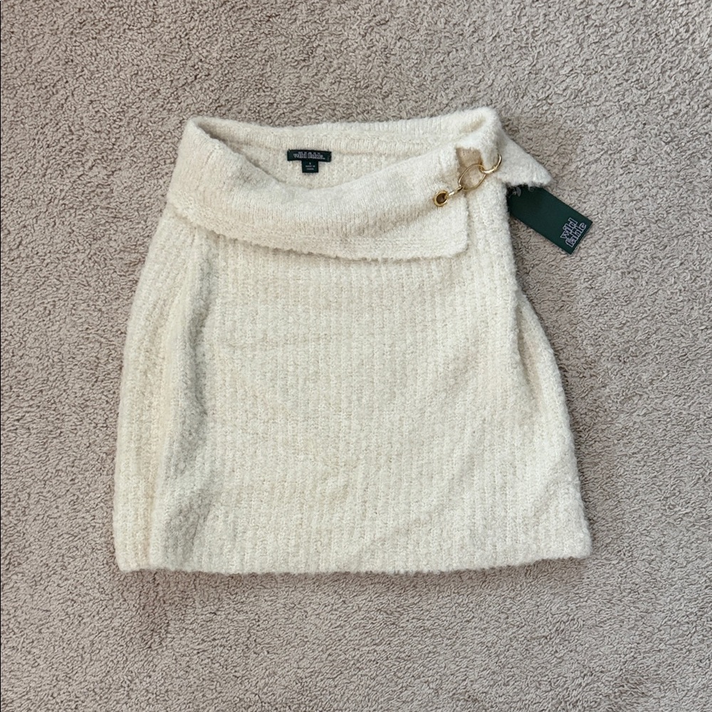 Wild Fable Cream Knit Sweater